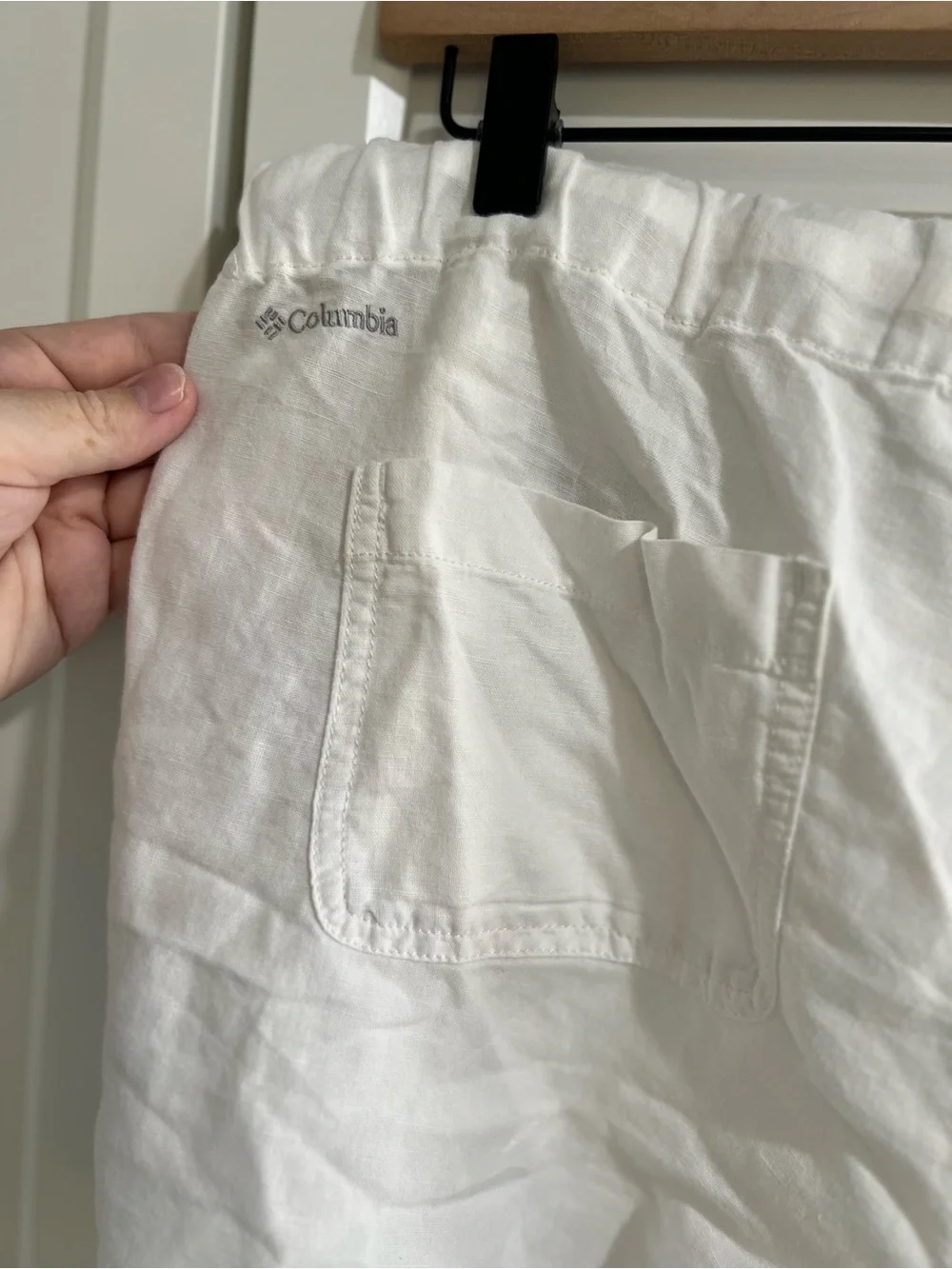 Women’s Columbia Linen and Cotton Blend White Pant